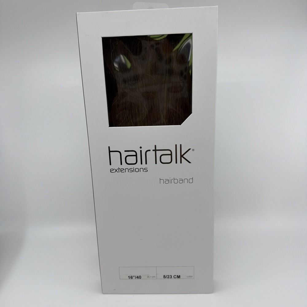 Hairtalk 16" Hair Band Halo 5/23 CM Brown/Blonde NEW FACTORY BOUND Human Hair